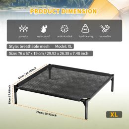 XL-type Mesh Pet Bed With Ventilation And Heat Dissipation, Stable And Durable Structure, Suitable For Small And Medium-sized Cats And Dogs, Conv (Option: Defaulttitle)