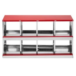 8 Compartment Roll Out Chicken Nesting Box With Basket, Egg Nest Box Chicken Laying Box Hens Chicken Coop Box, (Option: Defaulttitle)